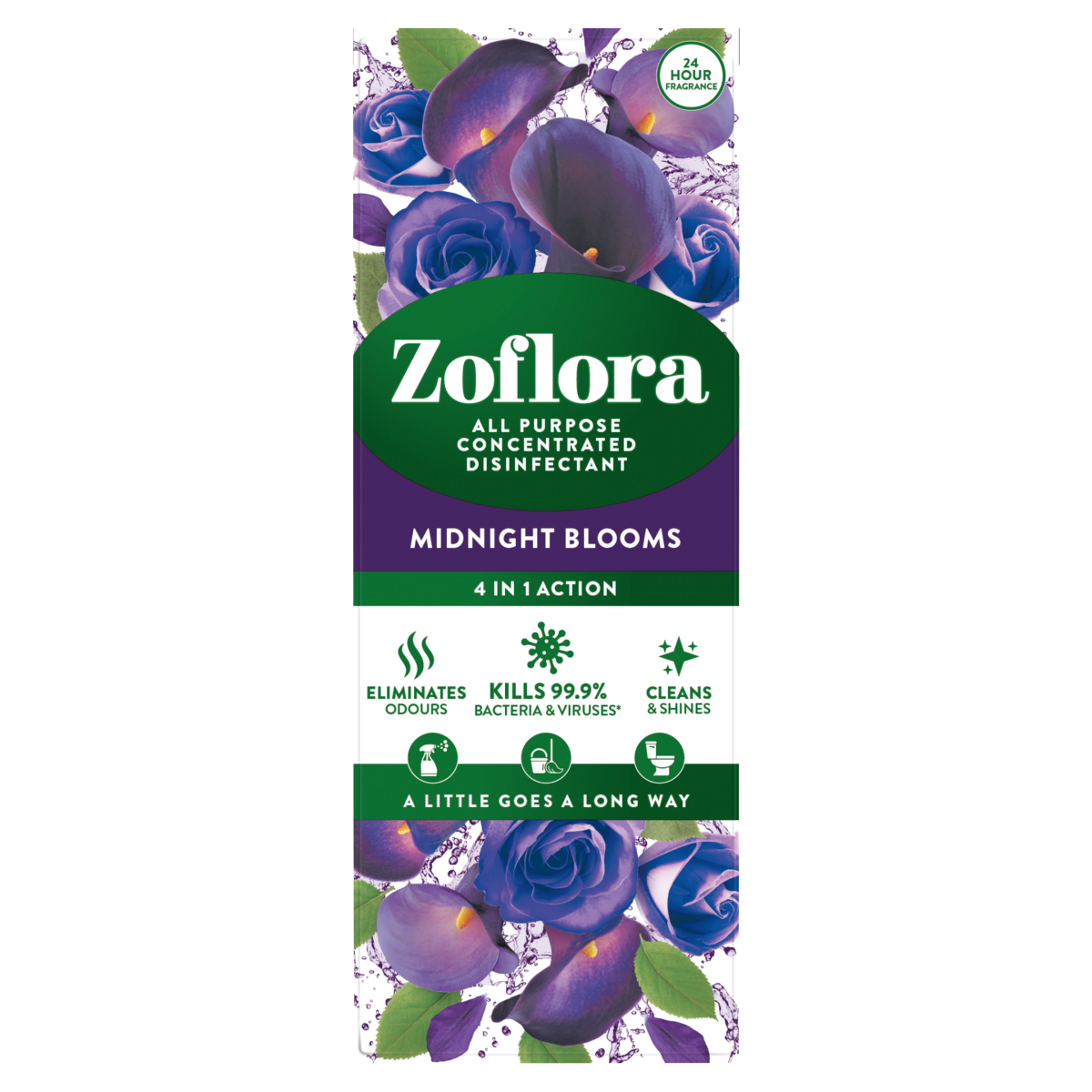 Zoflora 4 in 1 Action All Purpose Concentrated Disinfectant Midnight Blooms 120ml