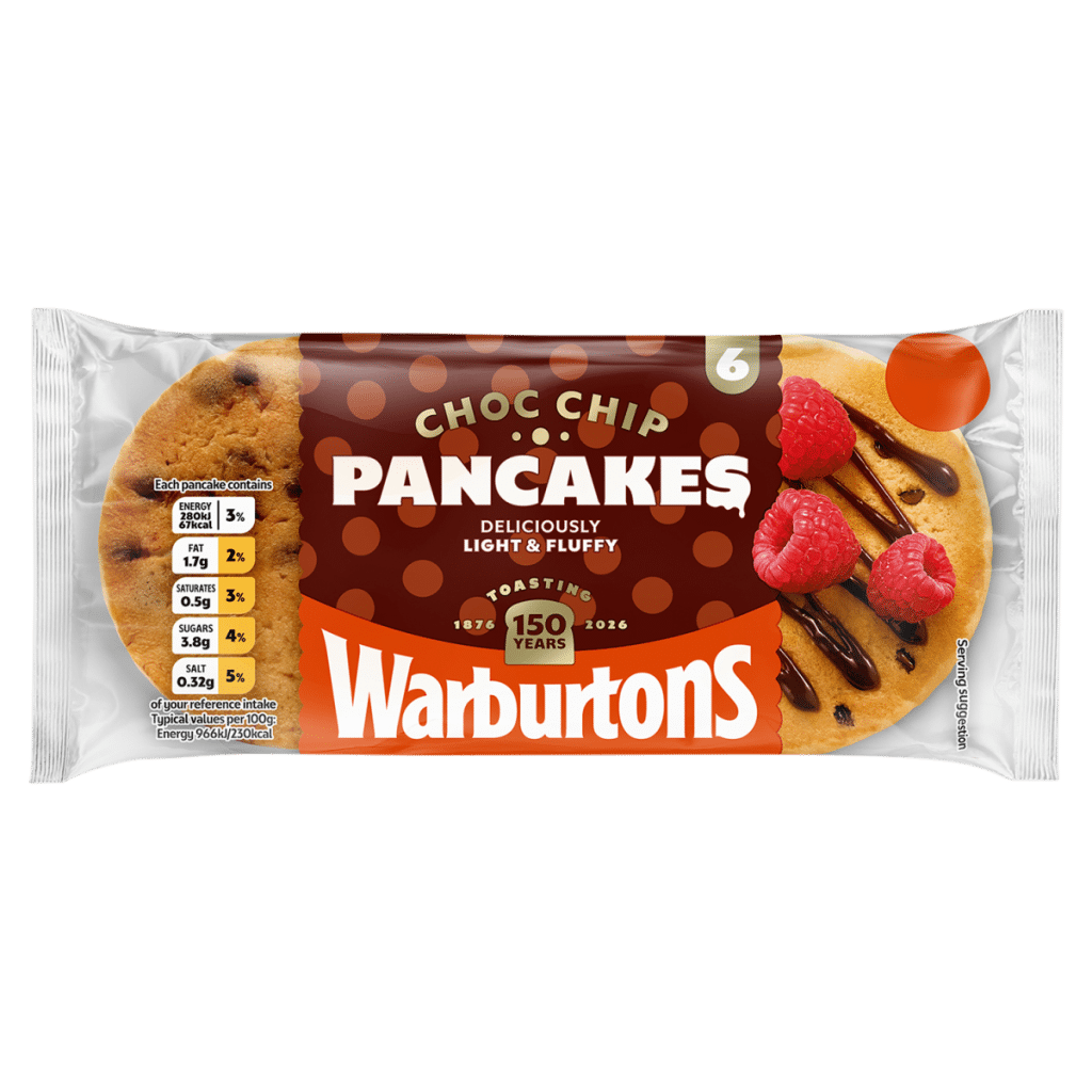 Warburtons 6 Choc Chip Pancakes