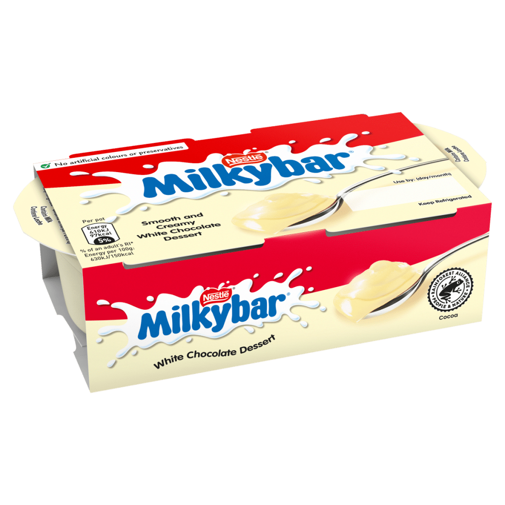 Milkybar Smooth and Creamy White Chocolate Dessert 2 x 65g (130g)