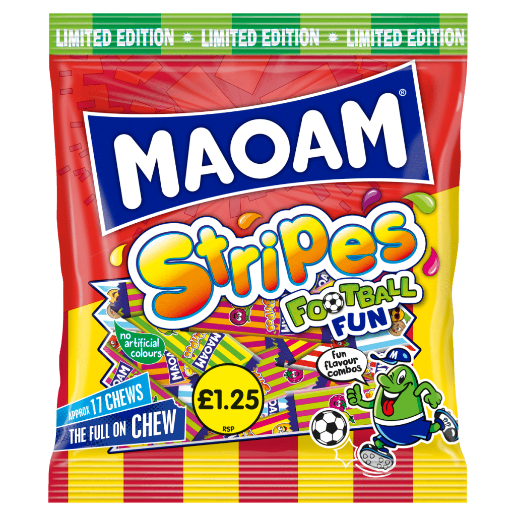 MAOAM Limited Edition Football Fun Stripes 140g
