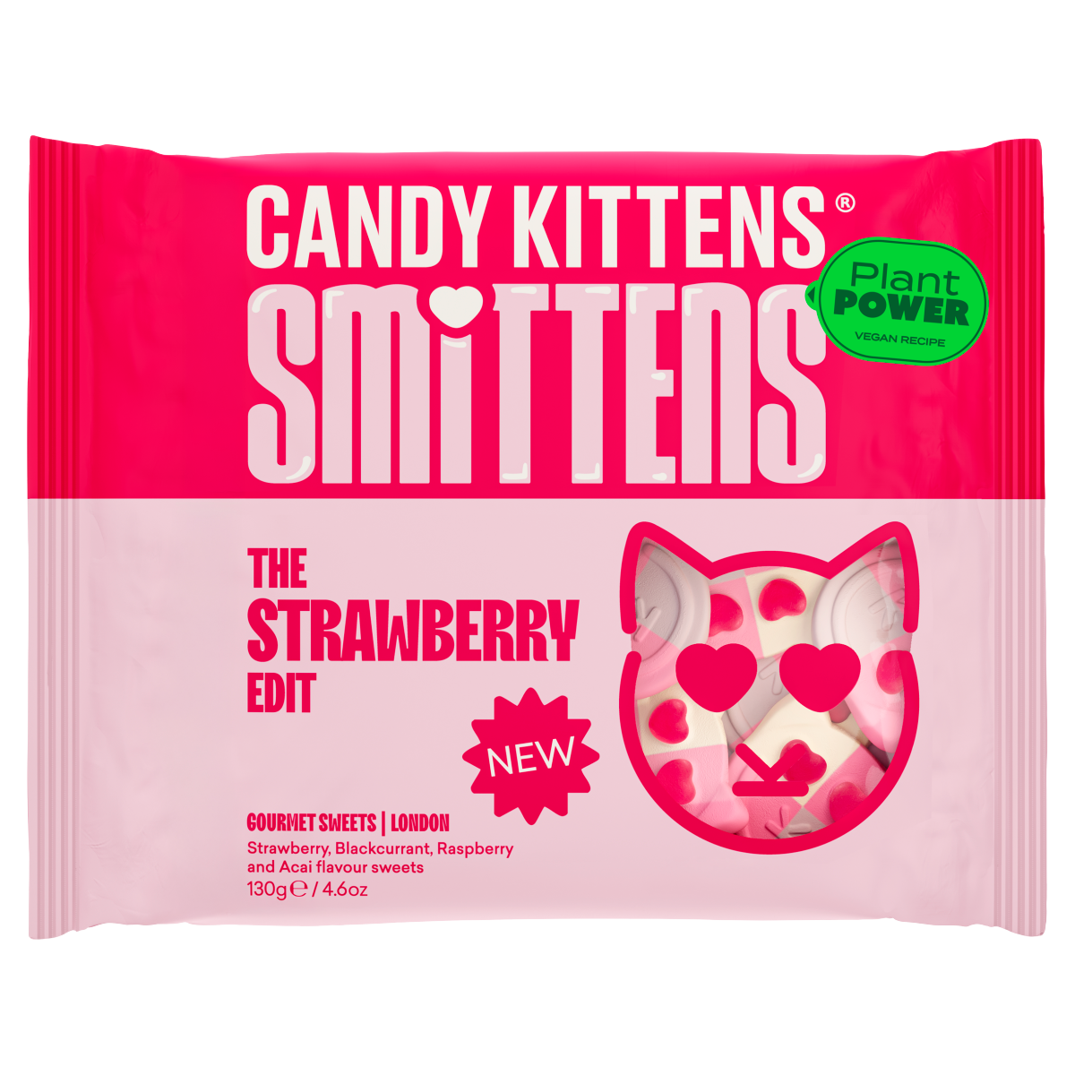 Candy Kittens Smittens the Strawberry Edit Gourmet Sweets 130g