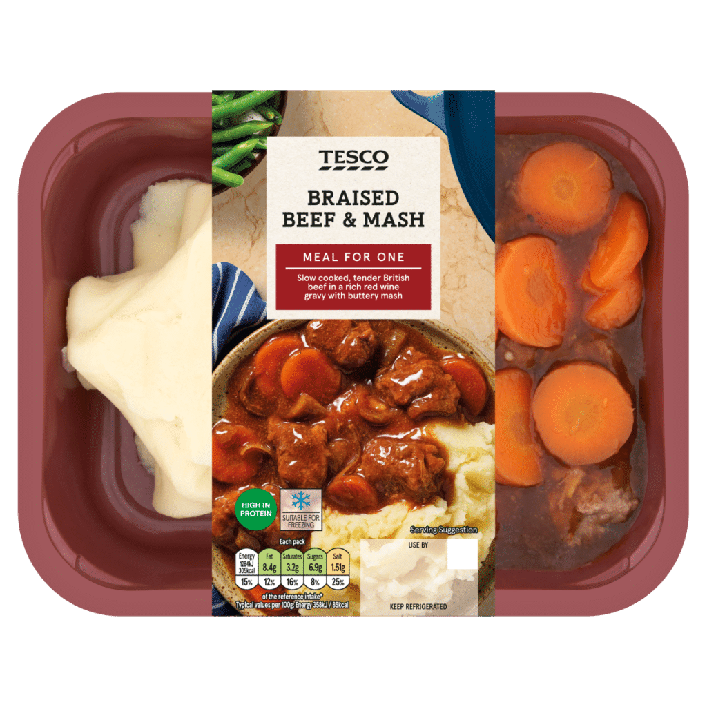 Tesco Braised Beef & Mash 400g