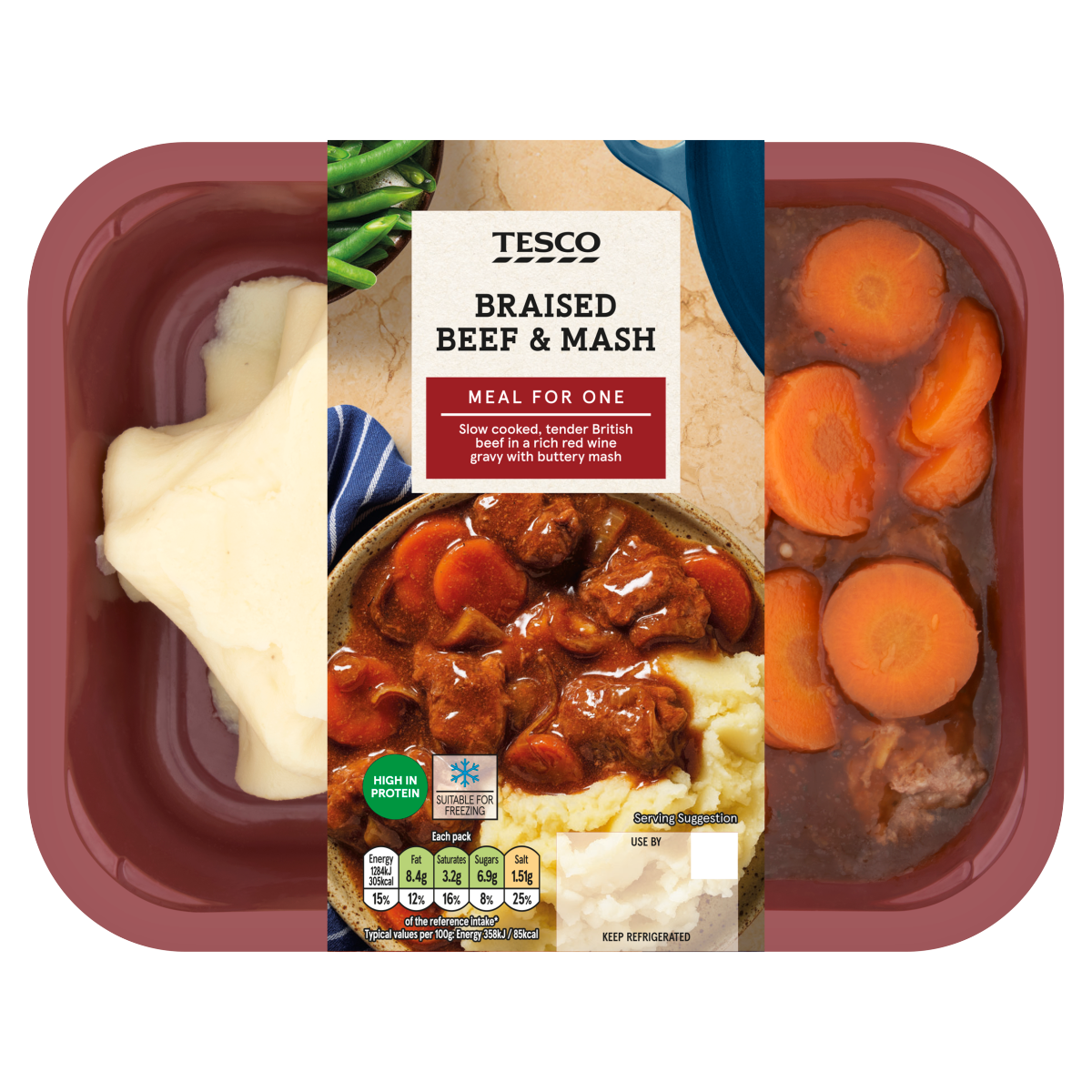 Tesco Braised Beef & Mash 400g