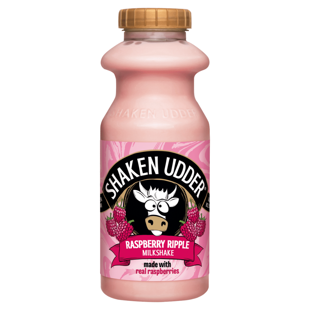 Shaken Udder Raspberry Ripple Milkshake 330ml