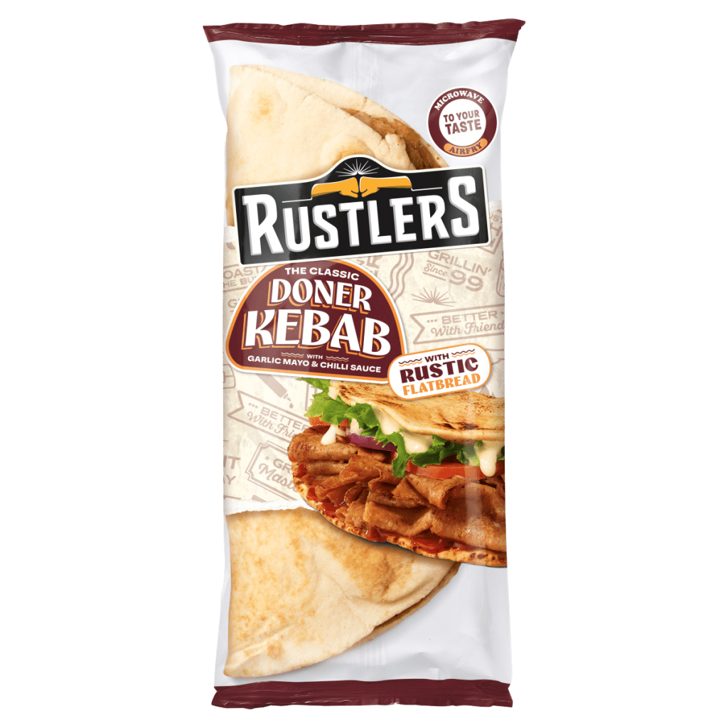 Rustlers The Classic Doner Kebab With Garlic Mayo & Chilli Sauce 148g