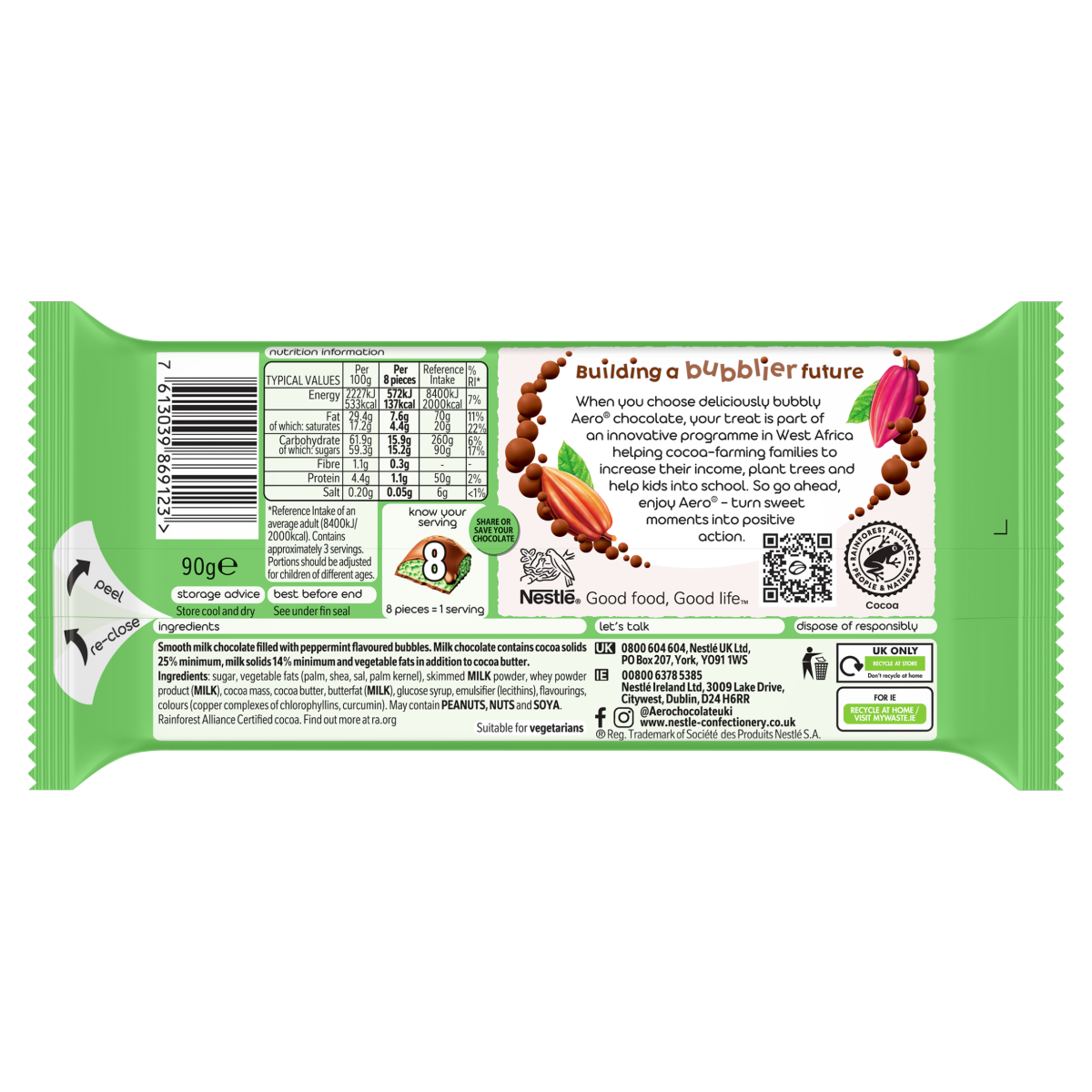 Aero Peppermint Chocolate 90g