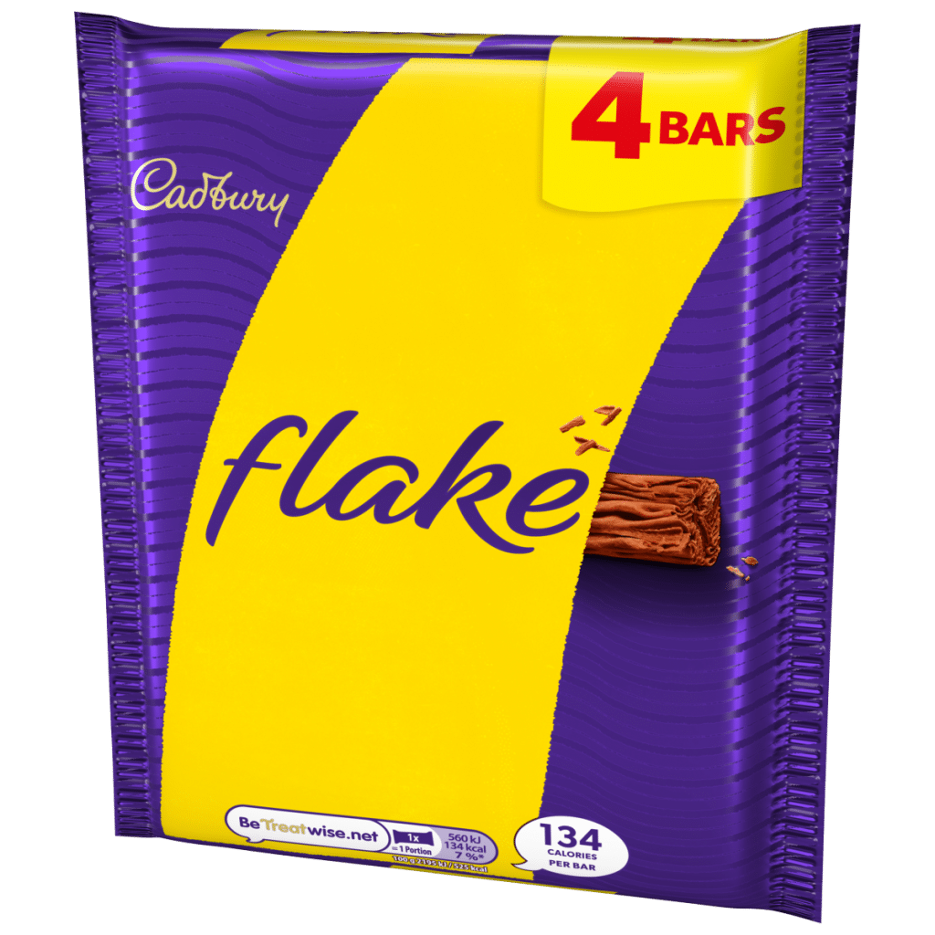 Cadbury Flake Chocolate Bar 4 Pack Multipack (4×25.5g) 102 g