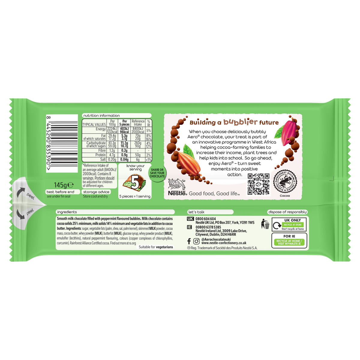 Aero Peppermint Chocolate 145g