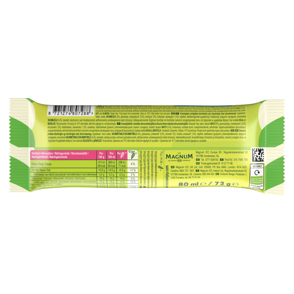 Heartbrand Twister Ice Lolly Pineapple 80 ml