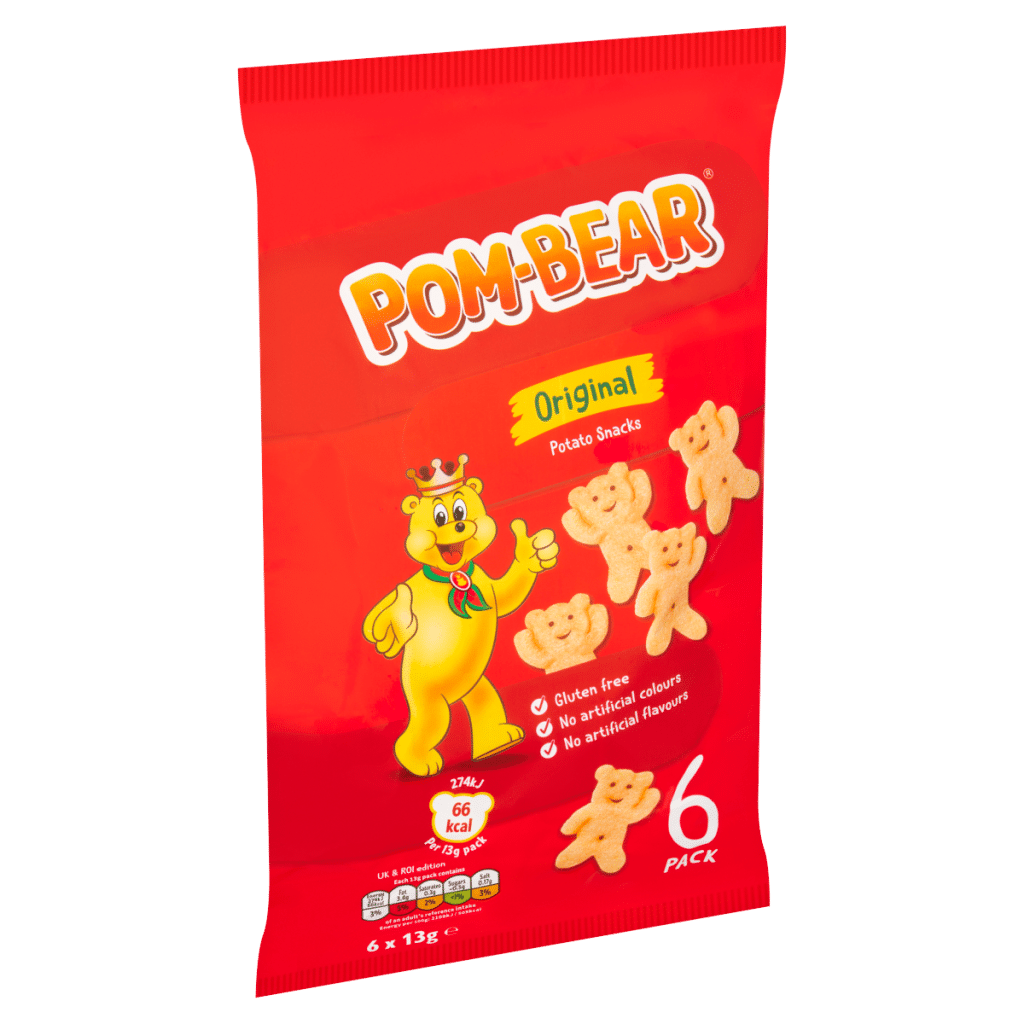 Pom-Bear Original Potato Snacks 6 x 13g