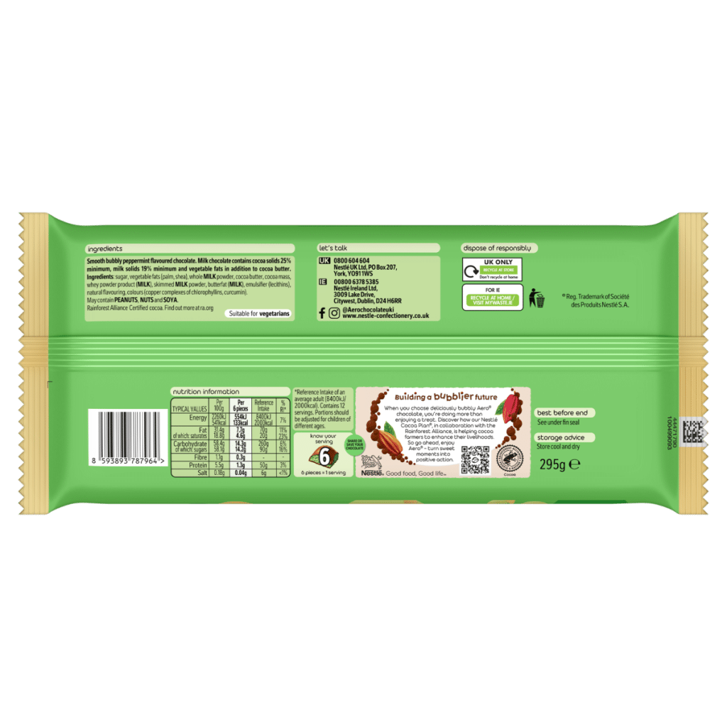 Aero Peppermint Chocolate 295g