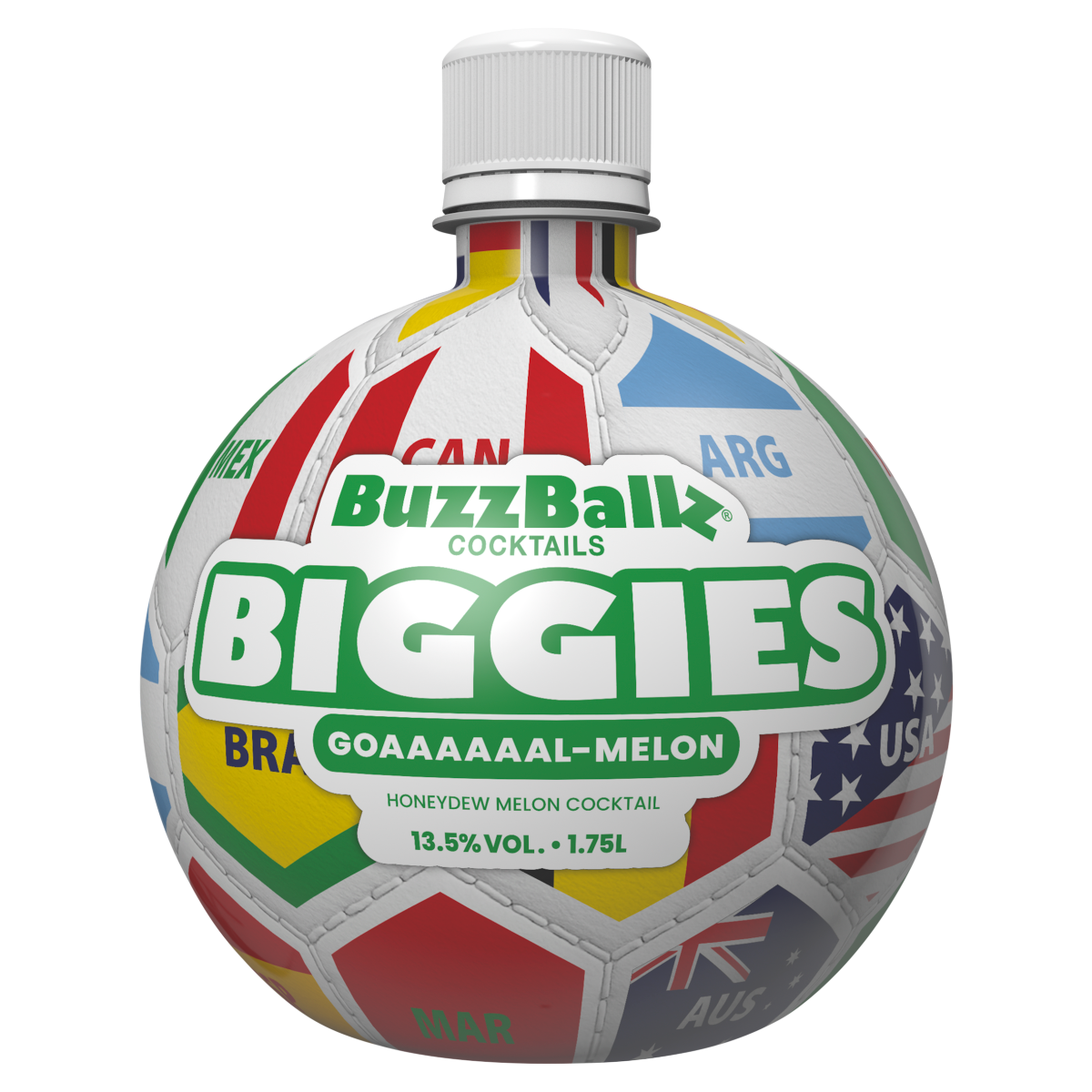 BuzzBallz Cocktails Biggies Goaaaaaal-Melon 1.75L