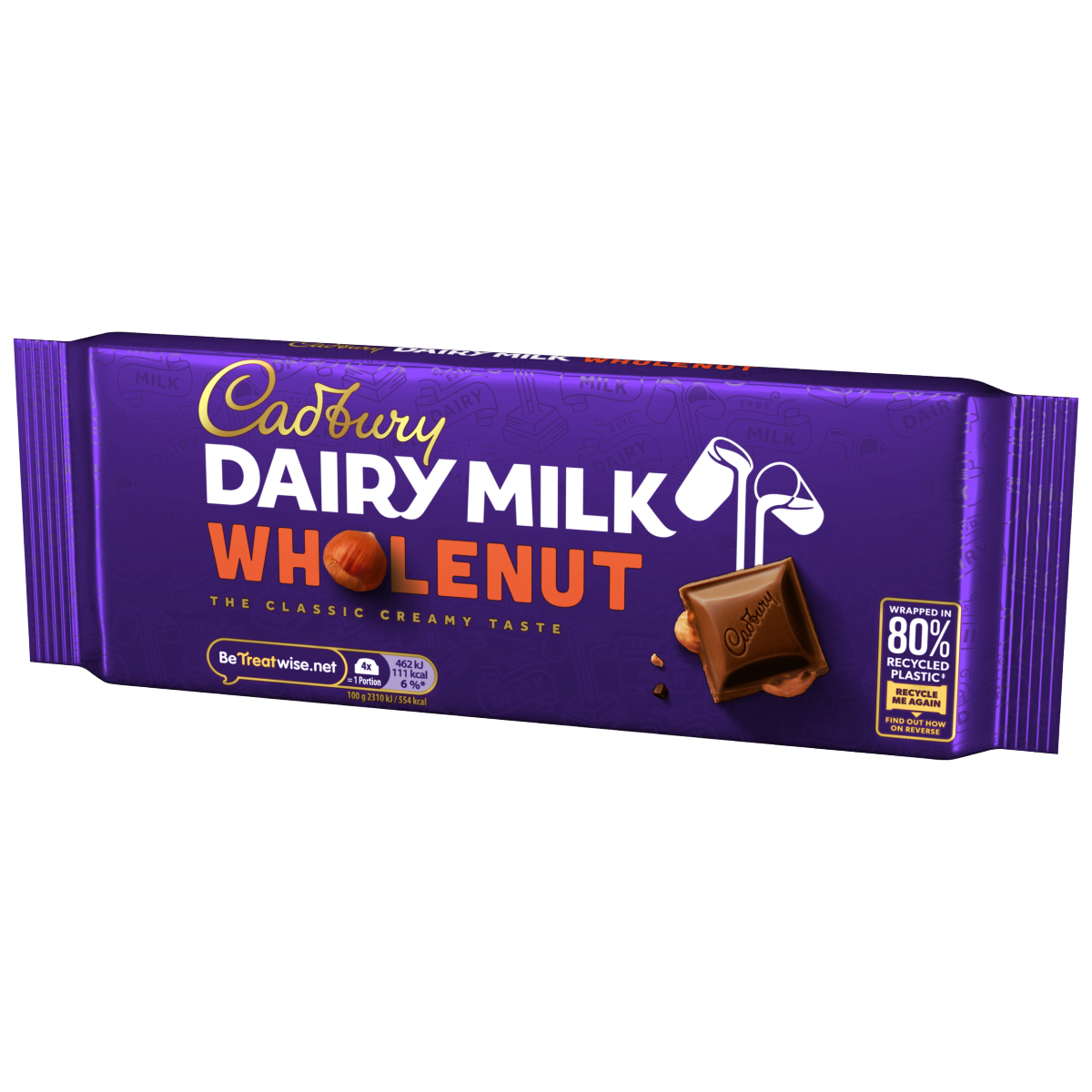 Cadbury Dairy Milk Wholenut Chocolate Bar 180 g