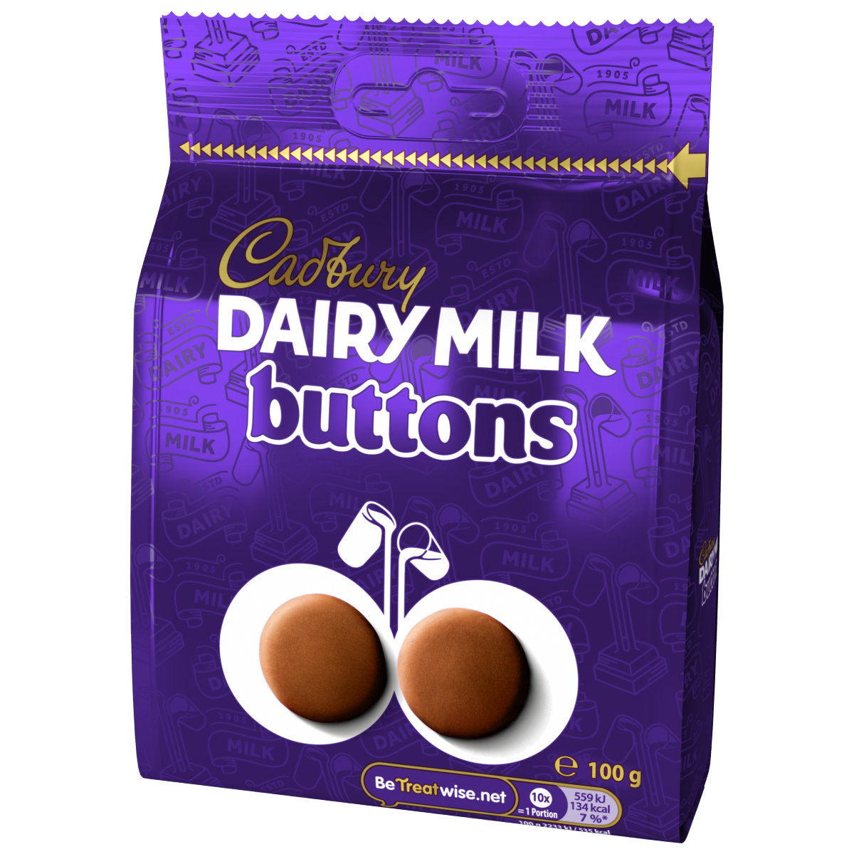 Cadbury Dairy Milk Chocolate Buttons Bag 100 g