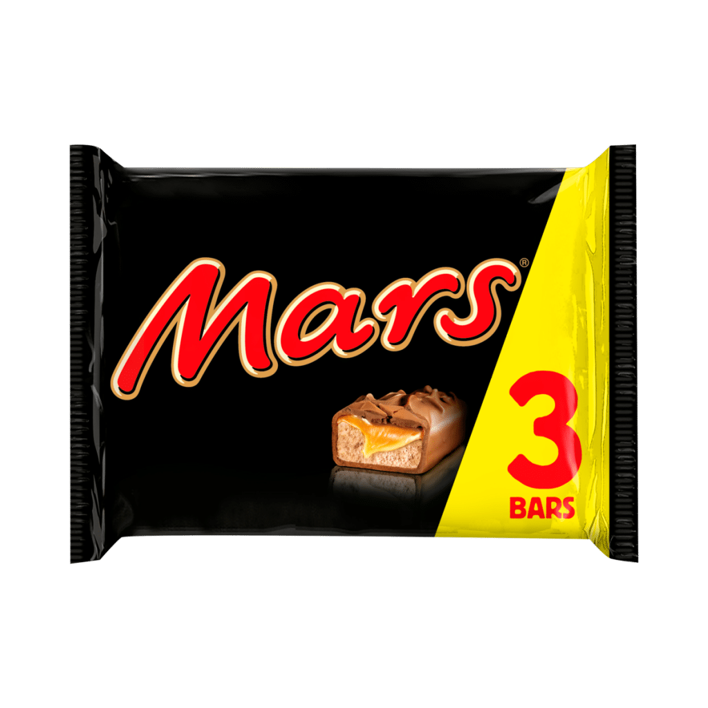 Mars Caramel, Nougat & Milk Chocolate Snack Bars Multipack 3×39.4g