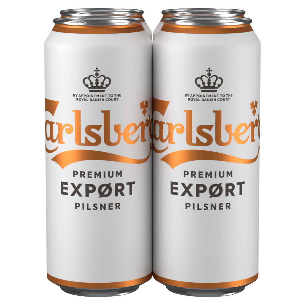 Carlsberg Export Lager Beer 4 x 500ml Cans