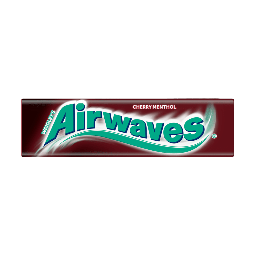 Airwaves Cherry Menthol Sugar Free Chewing Gum x10 Pieces