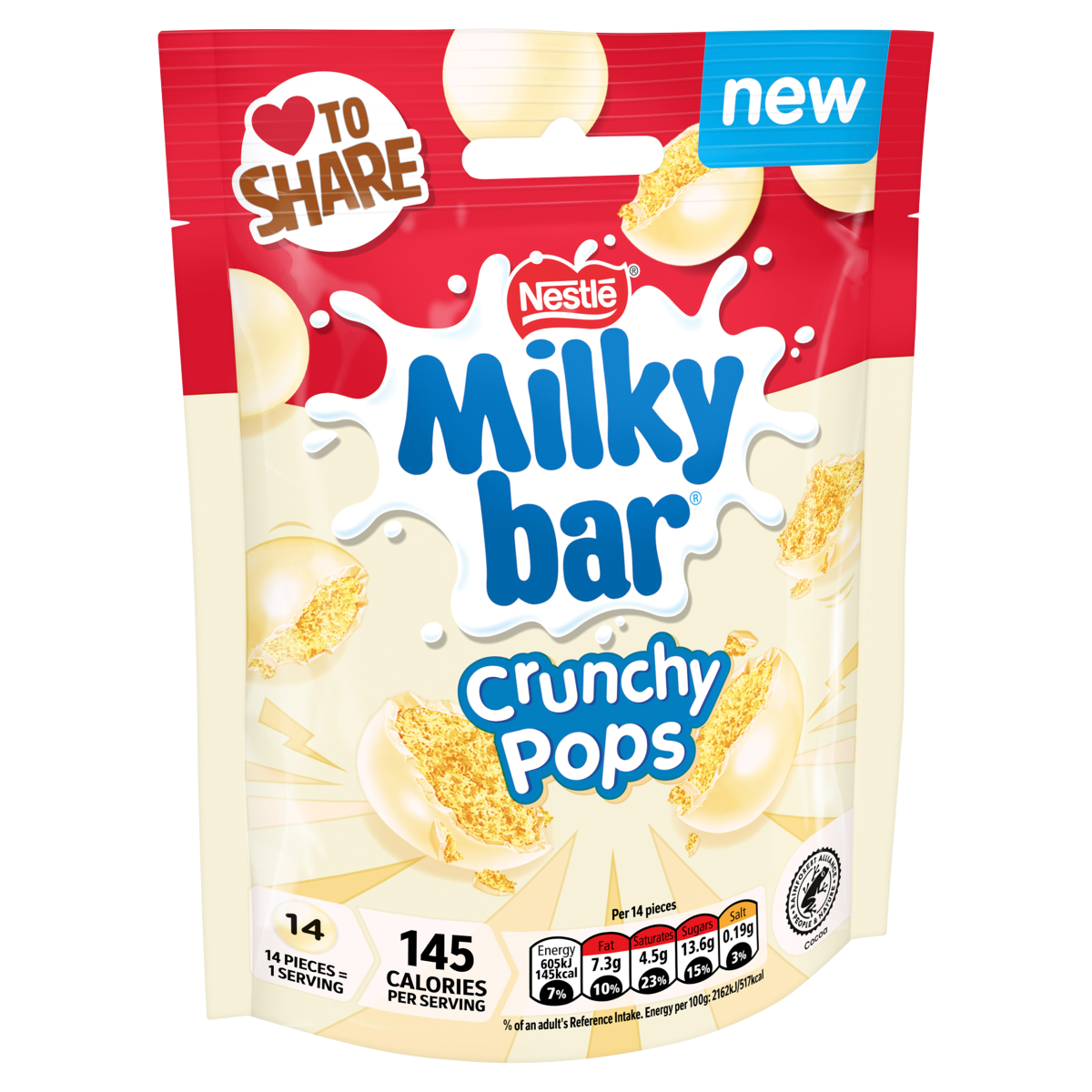Milkybar Crunchy Pops 90g