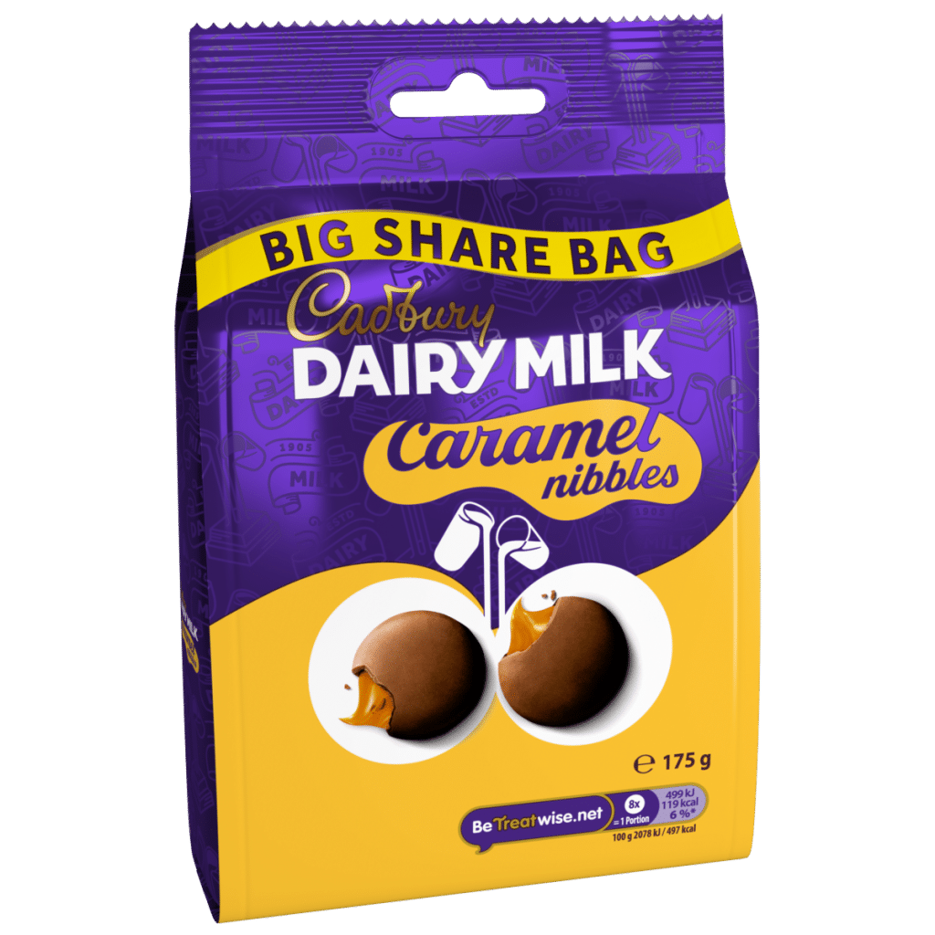 Cadbury Dairy Milk Caramel Nibbles Chocolate Sharing Bag 175 g