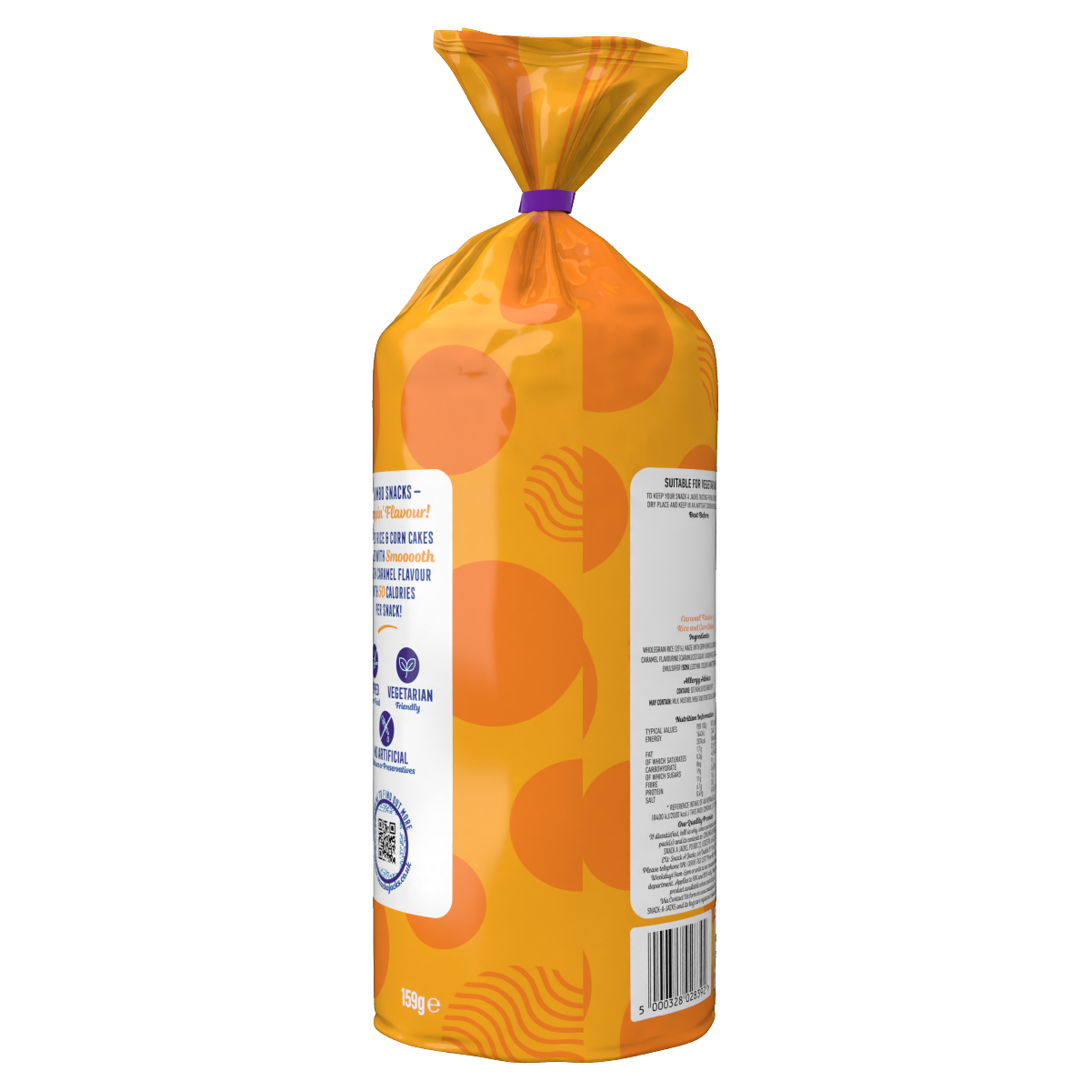 Snack a Jacks Jumbo Caramel Sharing Rice Cake Crisps 159g