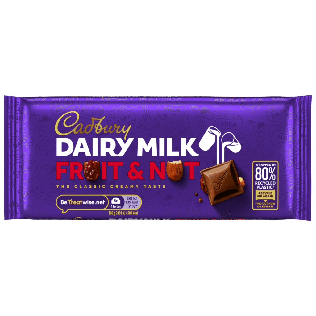 Cadbury Dairy Milk Fruit and Nut Chocolate Bar 110 g