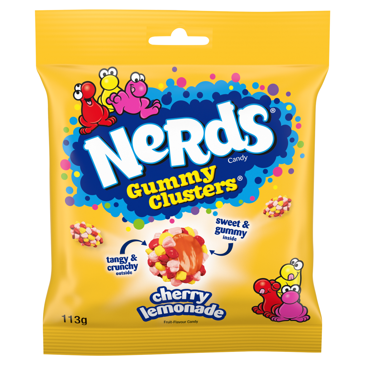 Nerds Gummy Clusters Cherry Lemonade Fruit-Flavour Candy 113g