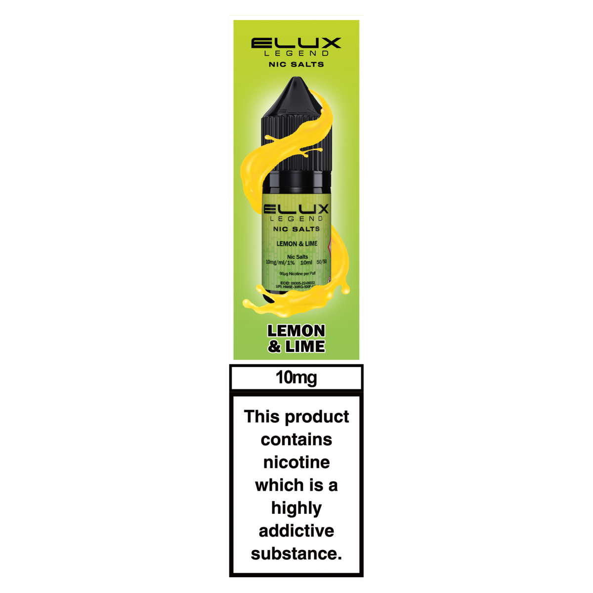 Elux Legend Nic Salts Lemon & Lime 10mg