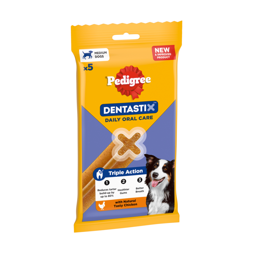PEDIGREE DENTASTIX Daily Dental Chews Medium Dog Treats 5 Sticks