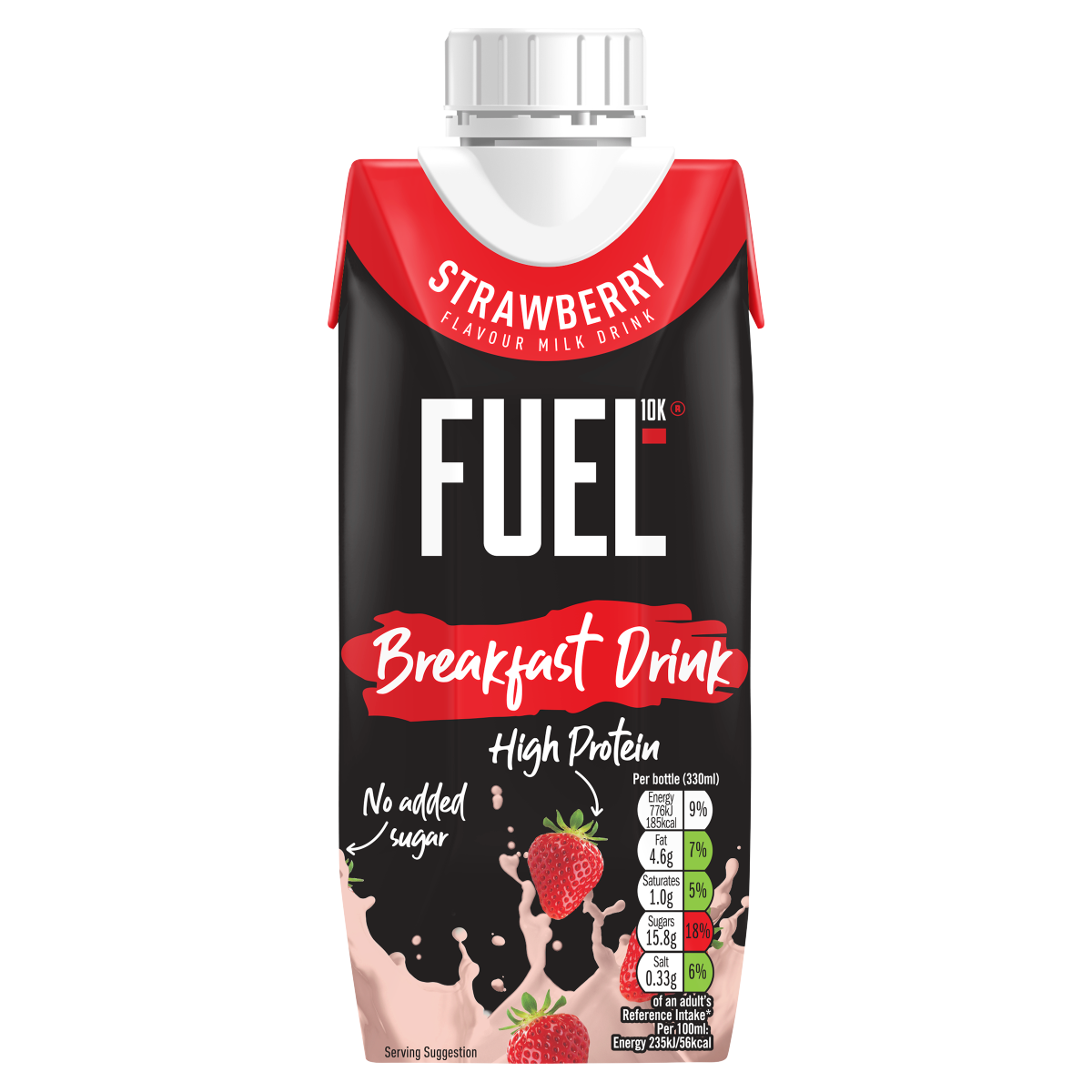 Fuel10K Strawberry Flavour Breakfast Milk Drink 330ml