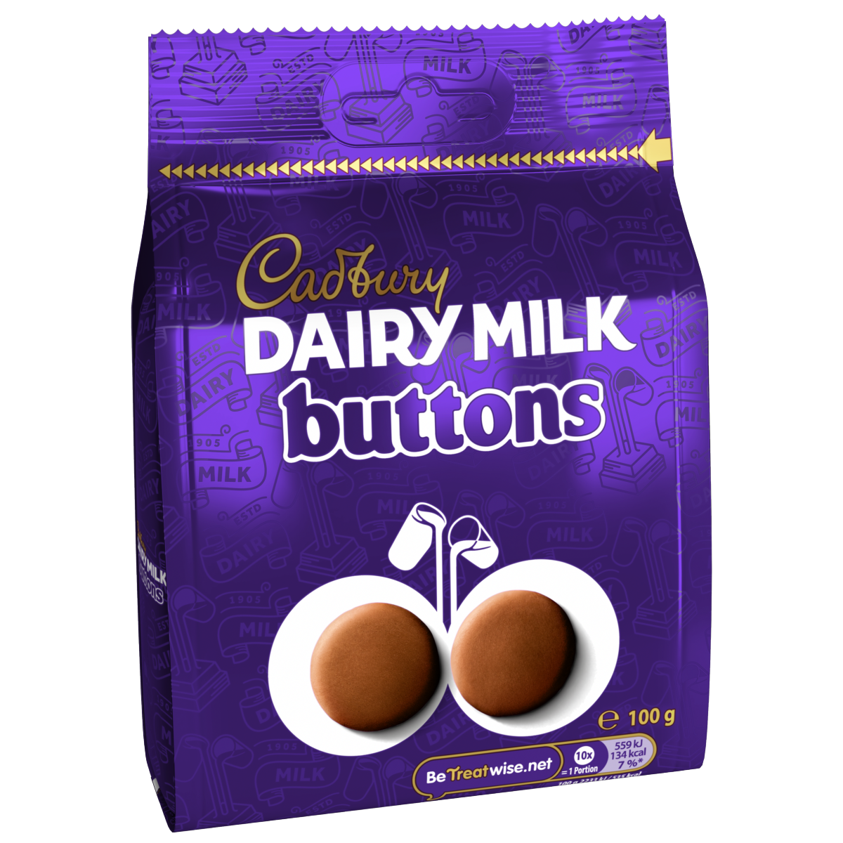 Cadbury Dairy Milk Chocolate Buttons Bag 100 g