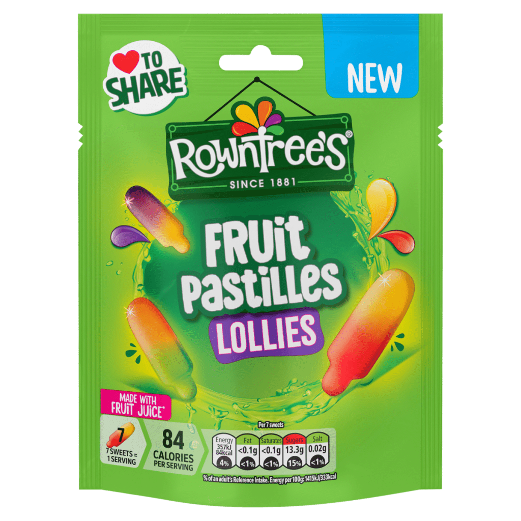Rowntree’s Fruit Pastilles Lollies 130g