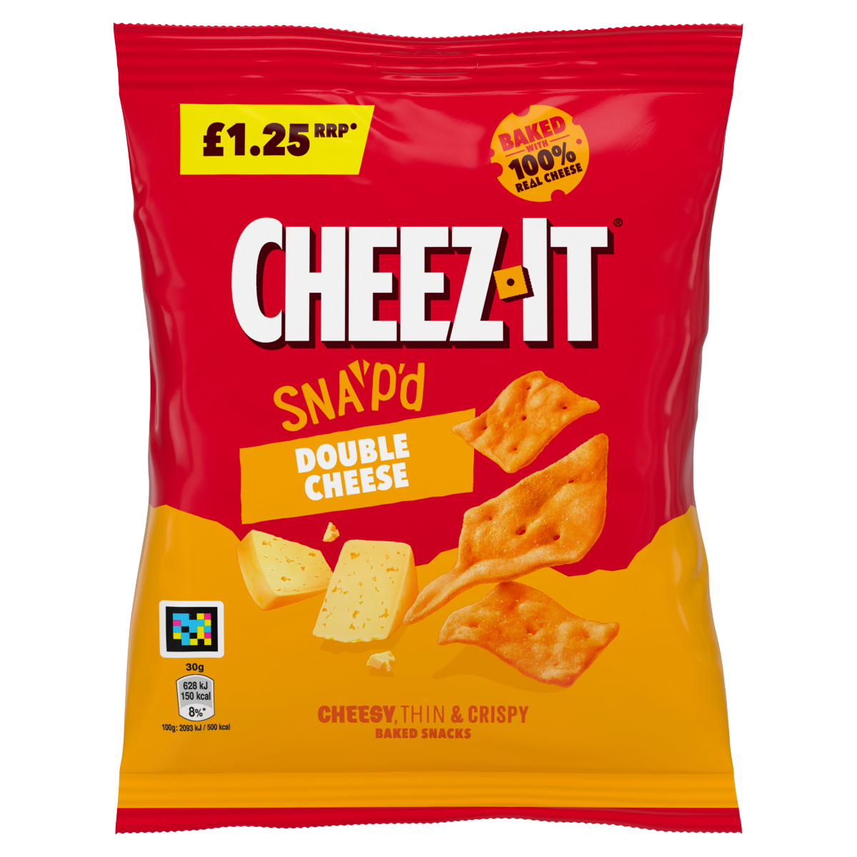 Cheez-It Snap’d Double Cheese Baked Snacks 65g