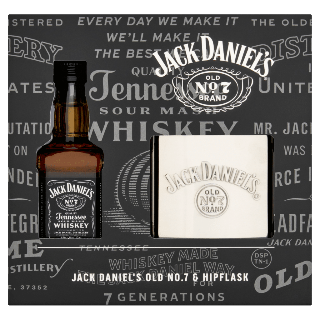 Jack Daniel’s Old No. 7 & Hipflask Gift Set