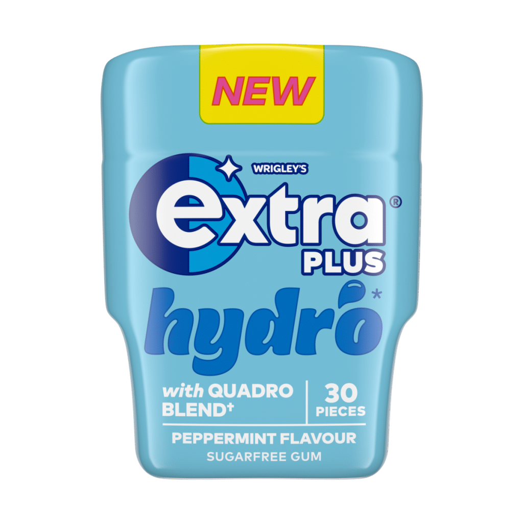 Extra Plus Hydro Sugarfree Chewing Gum Bottle 30 Pieces