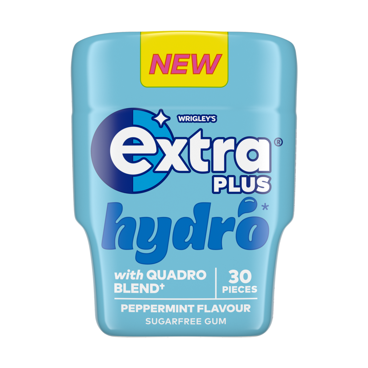 Extra Plus Hydro Sugarfree Chewing Gum Bottle 30 Pieces