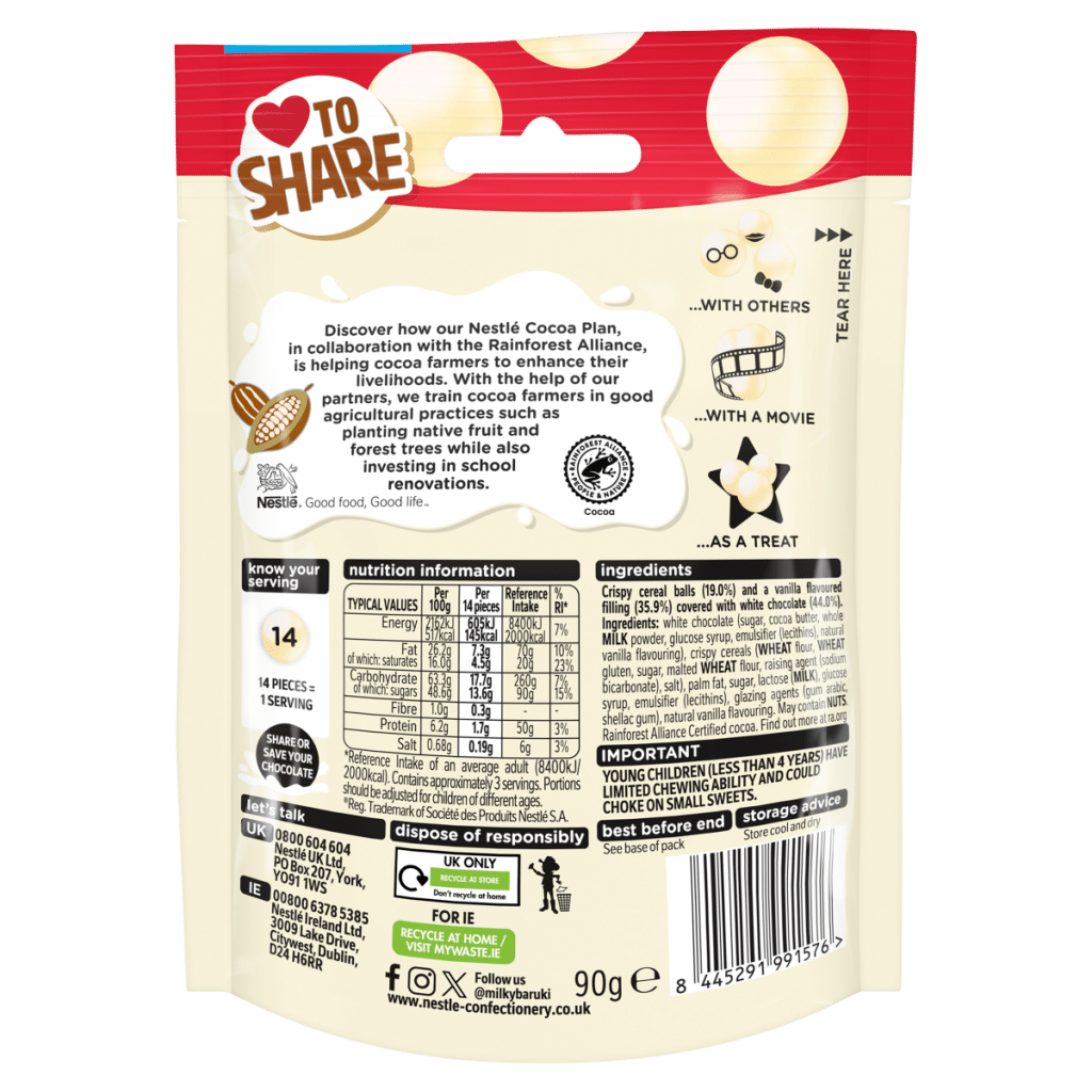 Milkybar Crunchy Pops 90g