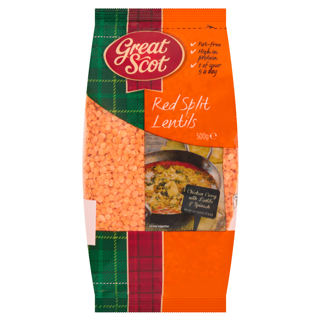 Great Scot Red Split Lentils 500g