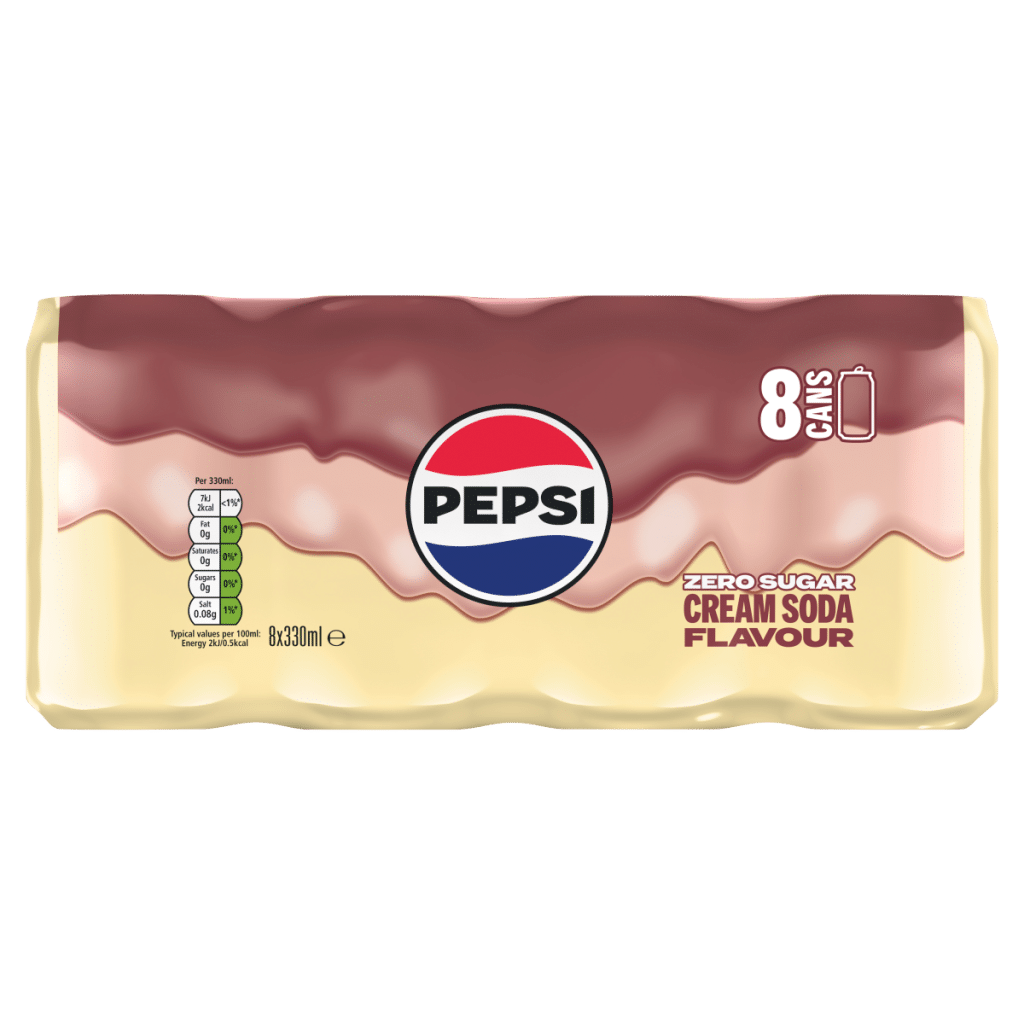 Pepsi Cream Soda Flavour 8 x 330ml