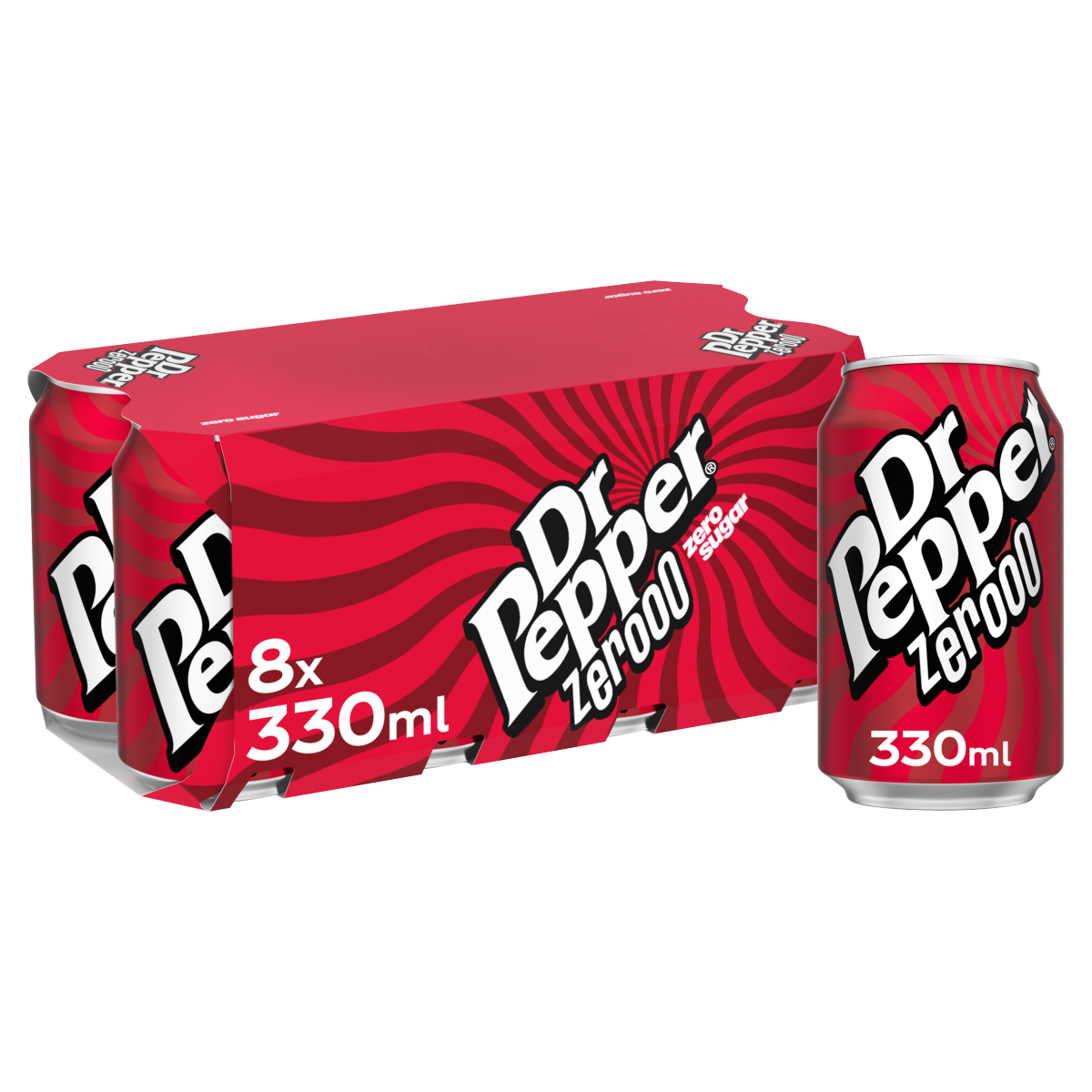 Dr Pepper Zero 8 x 330ml Cans