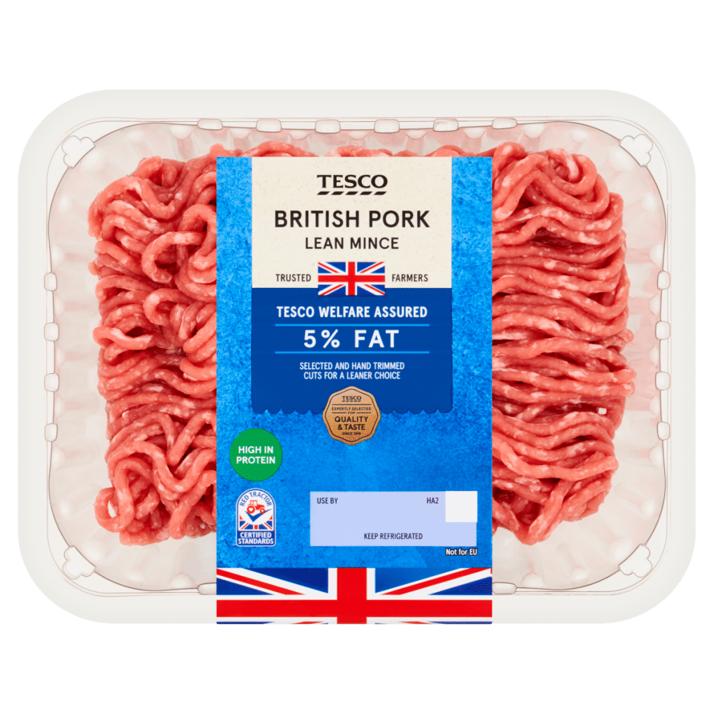 Tesco British Pork Lean Mince 500g