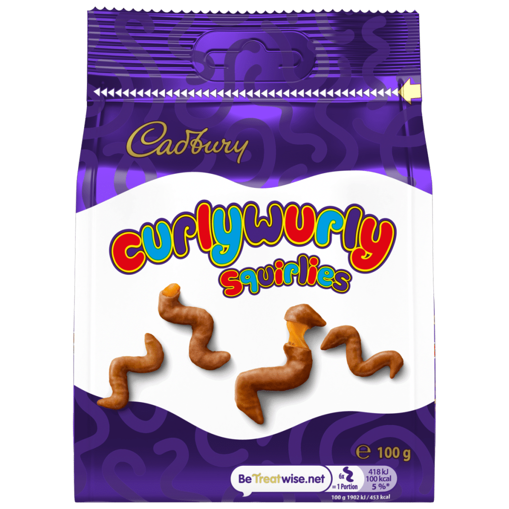 Cadbury Curly Wurly Squirlies Chocolate Bag 100g