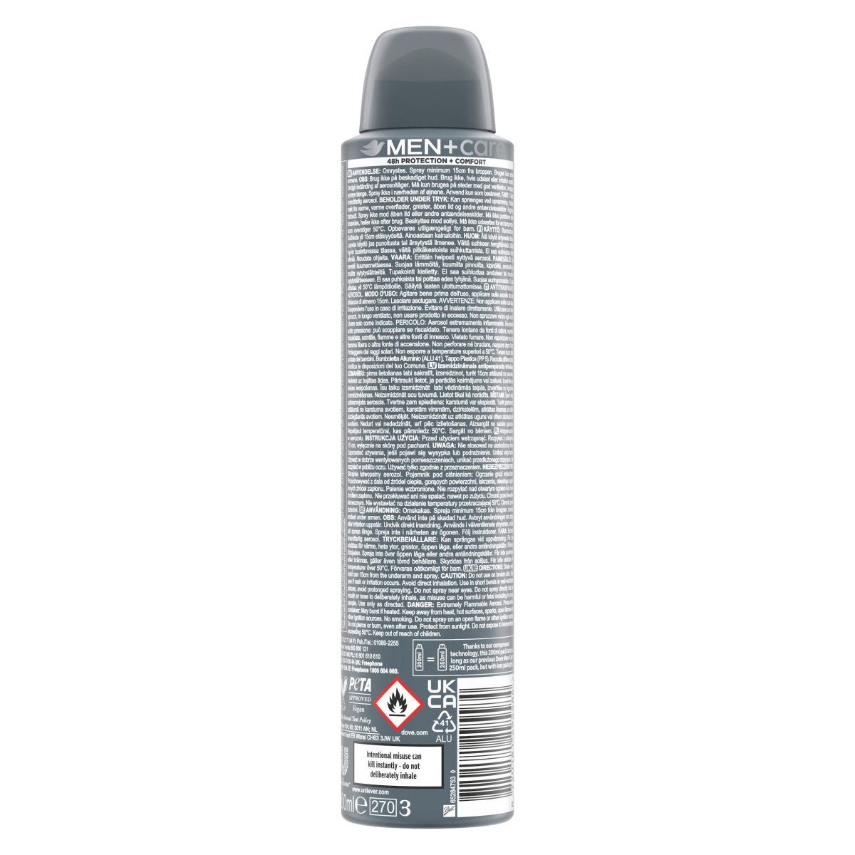 Dove Men+Care Classic Anti-Perspirant Aerosol 200 ml