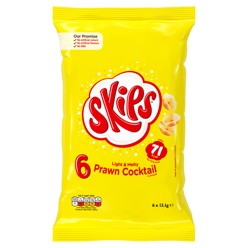 Skips Prawn Cocktail Flavour 6 x 13.1g
