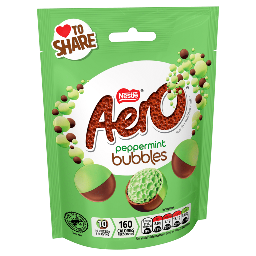 Aero Bubbles Peppermint Chocolate 92g