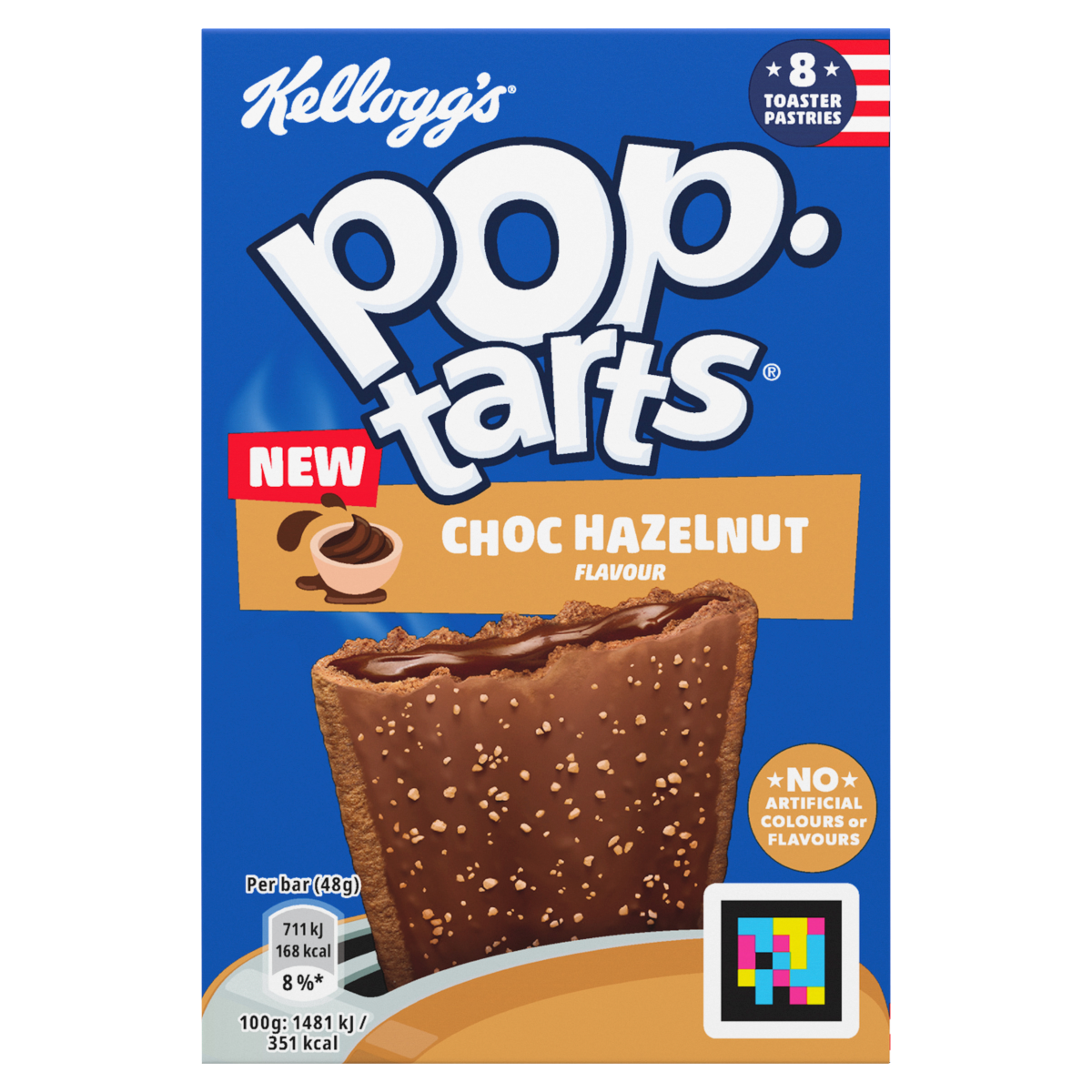 Kellogg’s Pop Tarts Choc Hazelnut Flavour 8 x 48g (384g)
