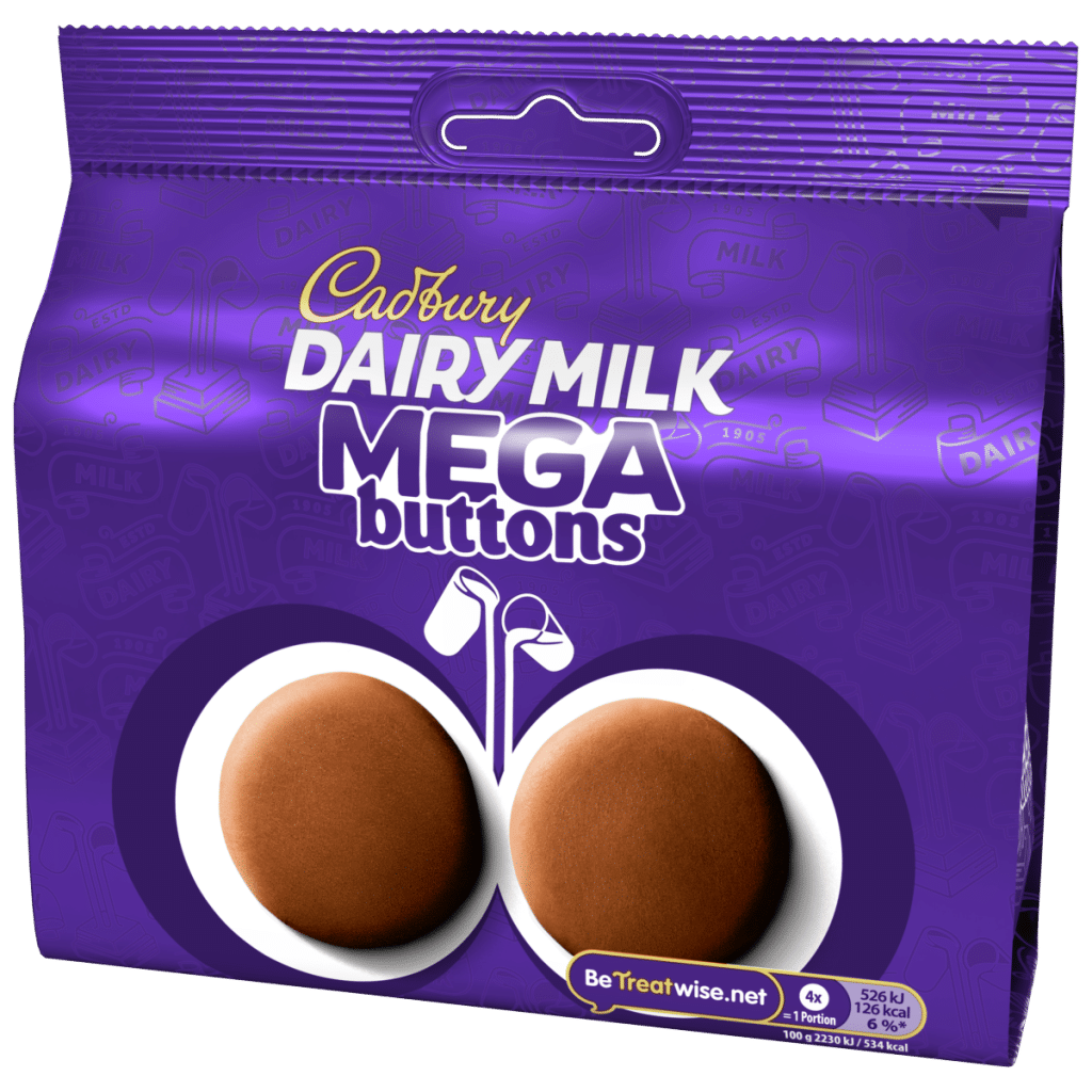 Cadbury Dairy Milk Mega Buttons Chocolate Large Sharing Bag 192 g