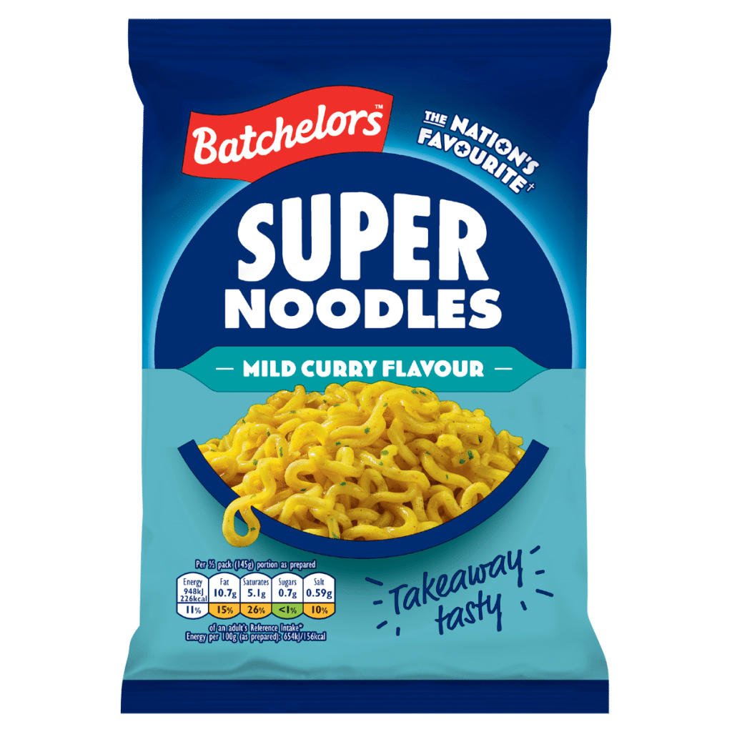 Batchelors Mild Curry Flavour Super Noodles 90g