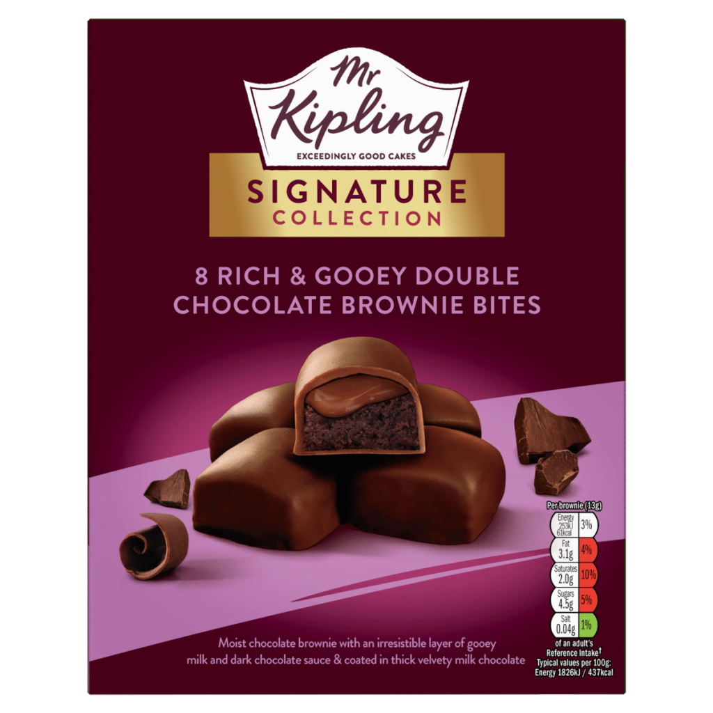 Mr Kipling Signature Collection 8 Rich & Gooey Double Chocolate Brownie Bites