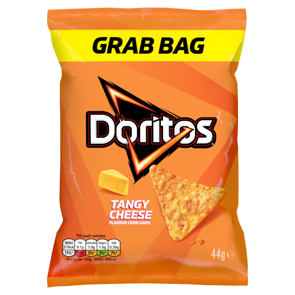 Doritos Tangy Cheese Crisps Grab Bag Tortilla Chips 44g