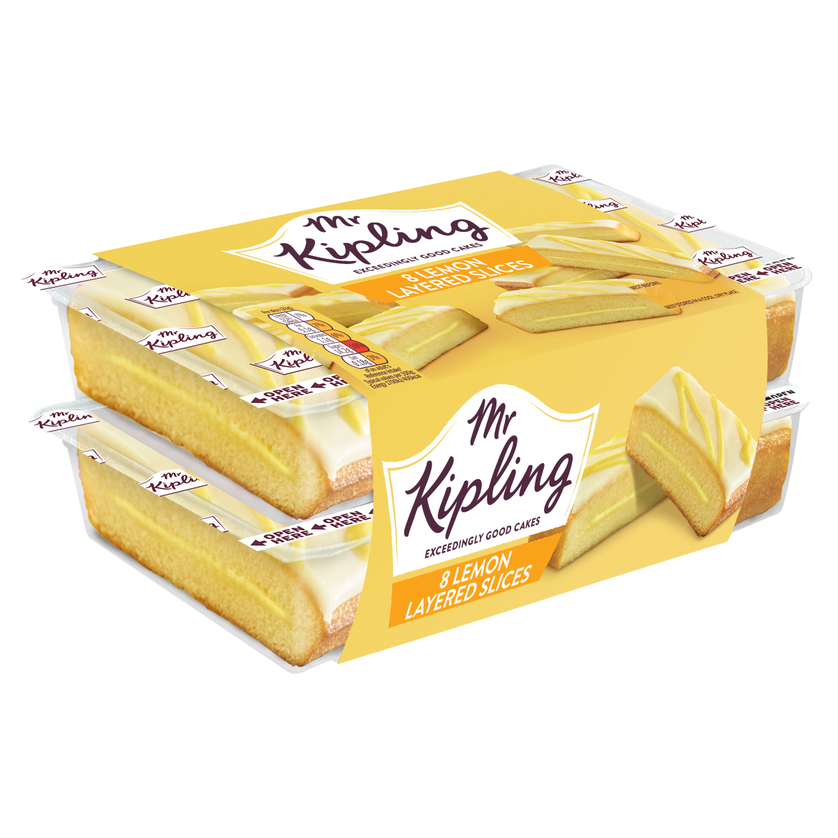 Mr Kipling 8 Lemon Layered Slices